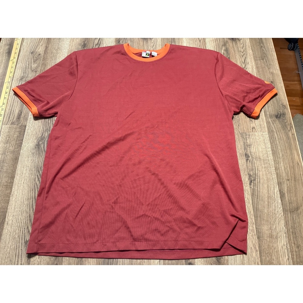 Energy Zone Shirt, Men's Size XXXL Tall, Orange Red, Short Sleeve, Crewneck NWT